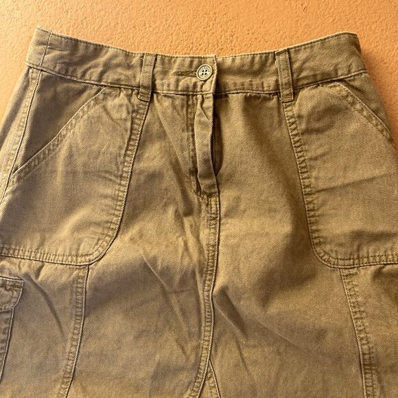 NWOT Sundance Catalog Y2K W6 Cargo Skirt Size 2 4 Vintage - Picture 2 of 6